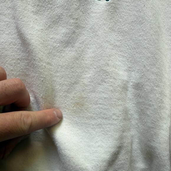 Vintage 90's University of Hard Rock Puerto Vallarta White Crewneck Sweatshirt L - Picture 4 of 6